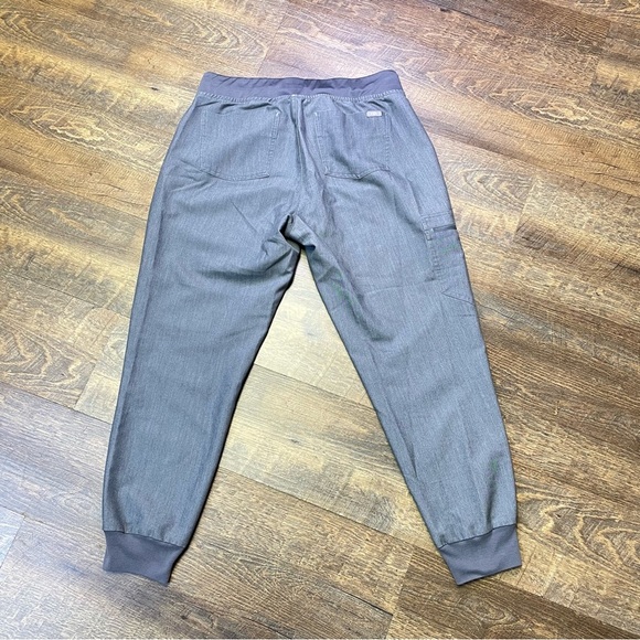 FIGS Zamora Jogger Scrub Pants Women Medium Petite Gray Technical Collection M/P - Picture 7 of 9